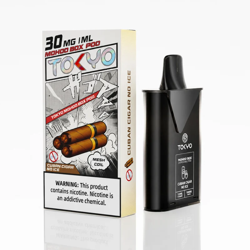 TOKYO MOHOO BOX 東京魔盒煙彈 12mL 3% 1.0Ω MESH 鋼網棉芯 古巴雪茄（無涼）