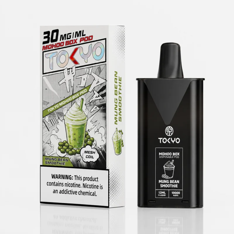 TOKYO MOHOO BOX 東京魔盒煙彈 12mL 3% 1.0Ω MESH 鋼網棉芯 綠豆冰沙