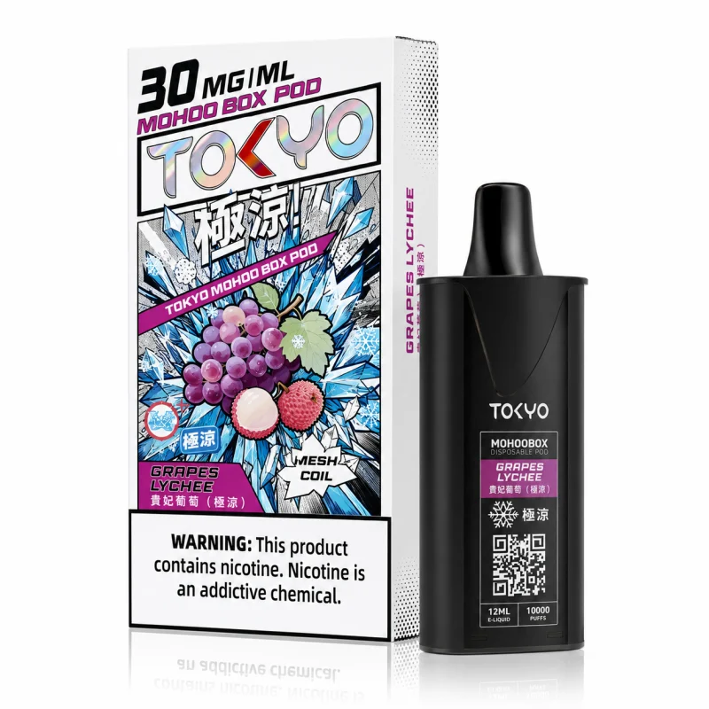 TOKYO MOHOO BOX 東京魔盒煙彈 12mL 3% 1.0Ω MESH 鋼網棉芯 貴妃葡萄（極涼）